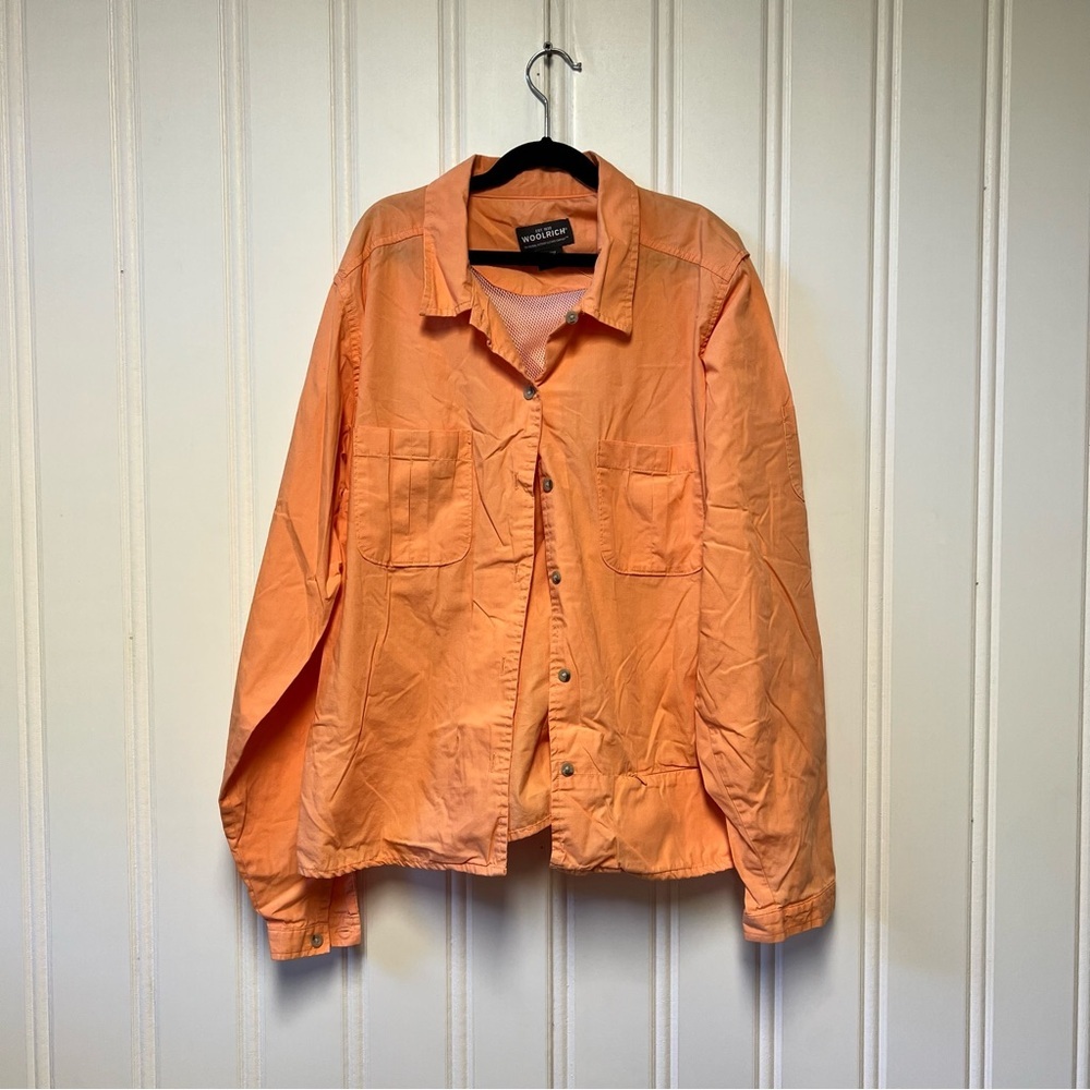 Woolrich Light Apricot Button-Up Shirt – Women’s Large